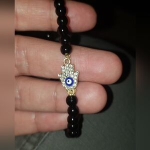 Black Agate Gemstone Bracelet